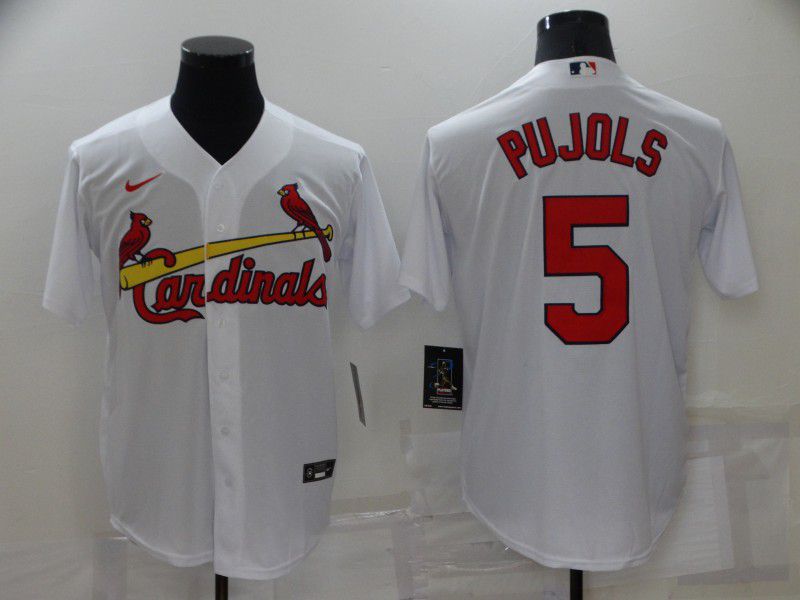 Men St.Louis Cardinals #5 Pujols White Game Nike 2022 MLB Jersey